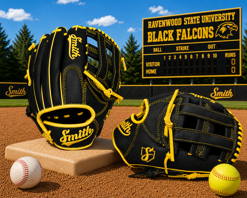 Smith FGHW-Black n Yellow Baseball and Softball Glove