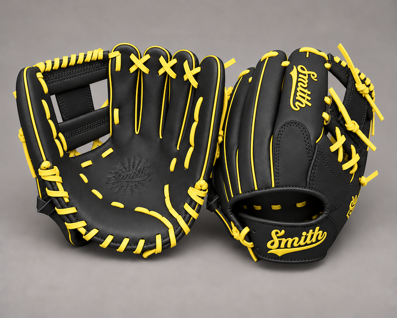 Smith FGIW-Black n Yellow Baseball and Softball Glove