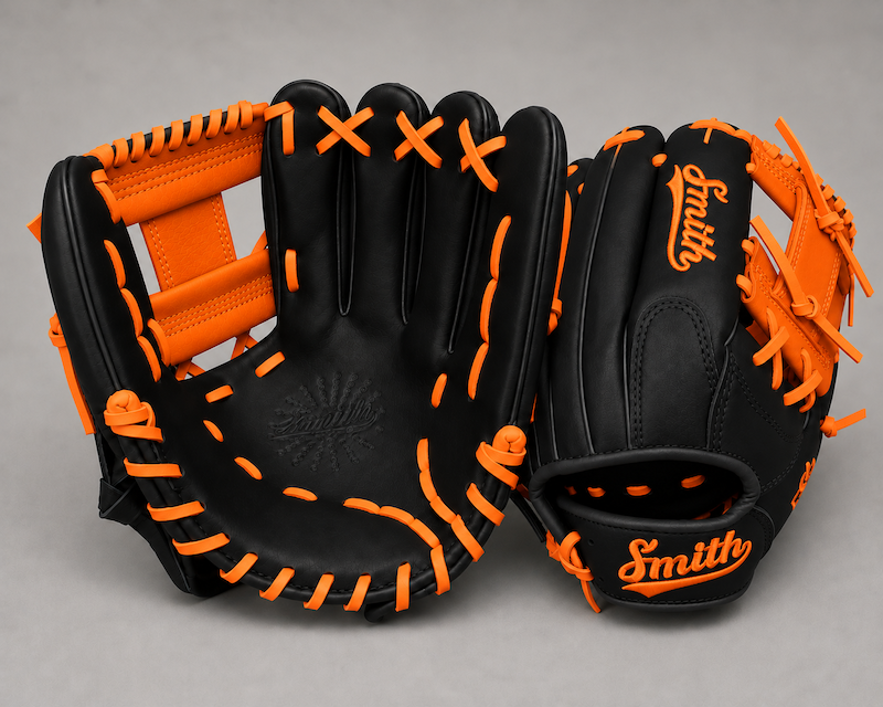 Smith FGIW-Black n Orange Web Baseball and Softball Glove