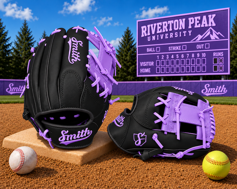 Smith FGIW-Black n Purple Web Baseball and Softball Glove