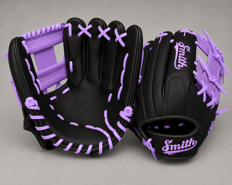 Smith FGIW-Black n Purple Web Baseball and Softball Glove
