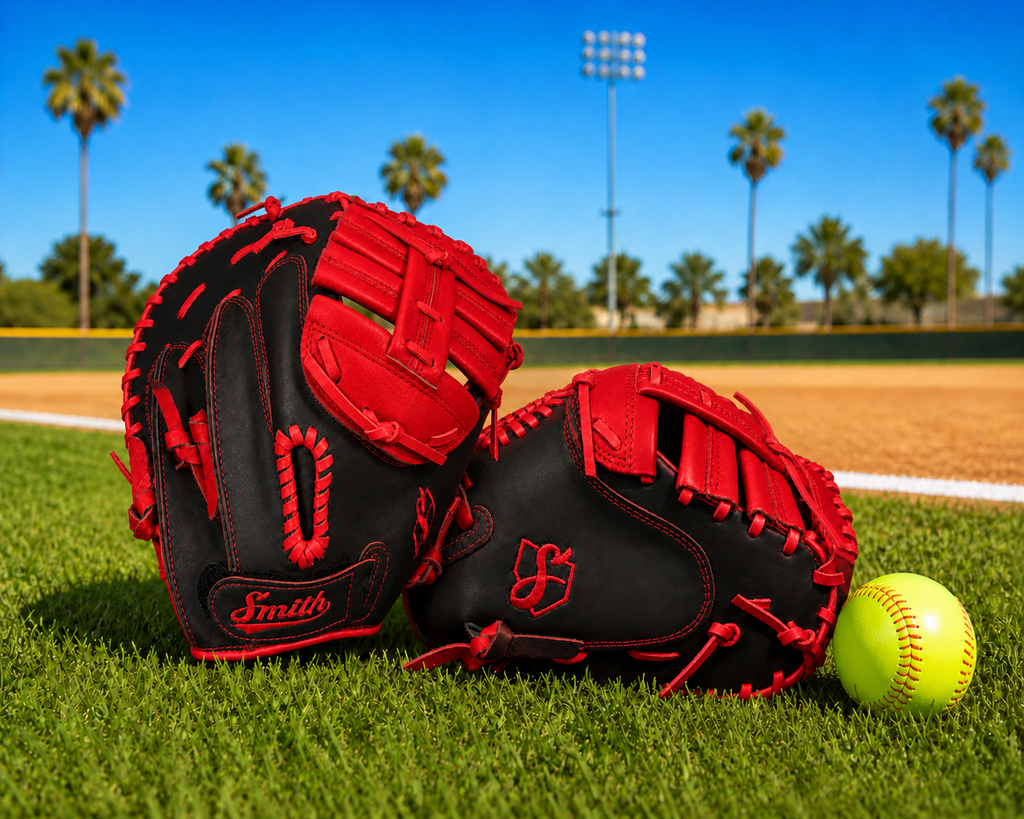 Smith SBCM-Black Red (Softball Catchers Glove)