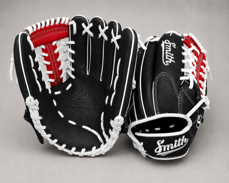 Smith FGNW-Black Red n White Baseball and Softball Glove