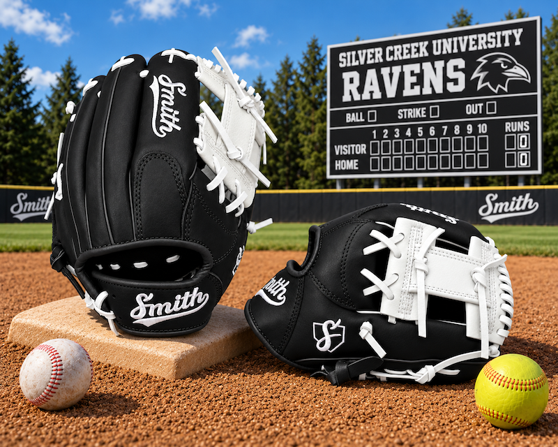 Smith FGIW-Black n White Web Baseball and Softball Glove