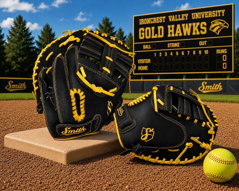 Smith SBCM-Black n Yellow (Softball Catchers Glove)