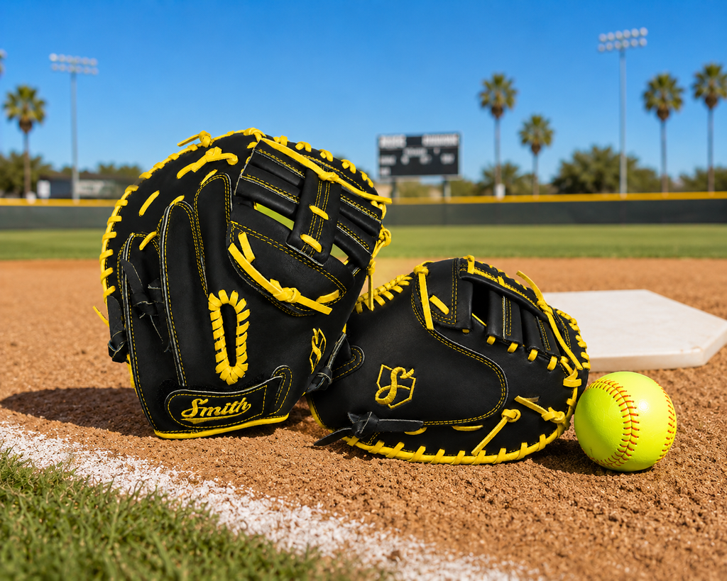 Smith SBCM-Black Yellow (Softball Catchers Glove)