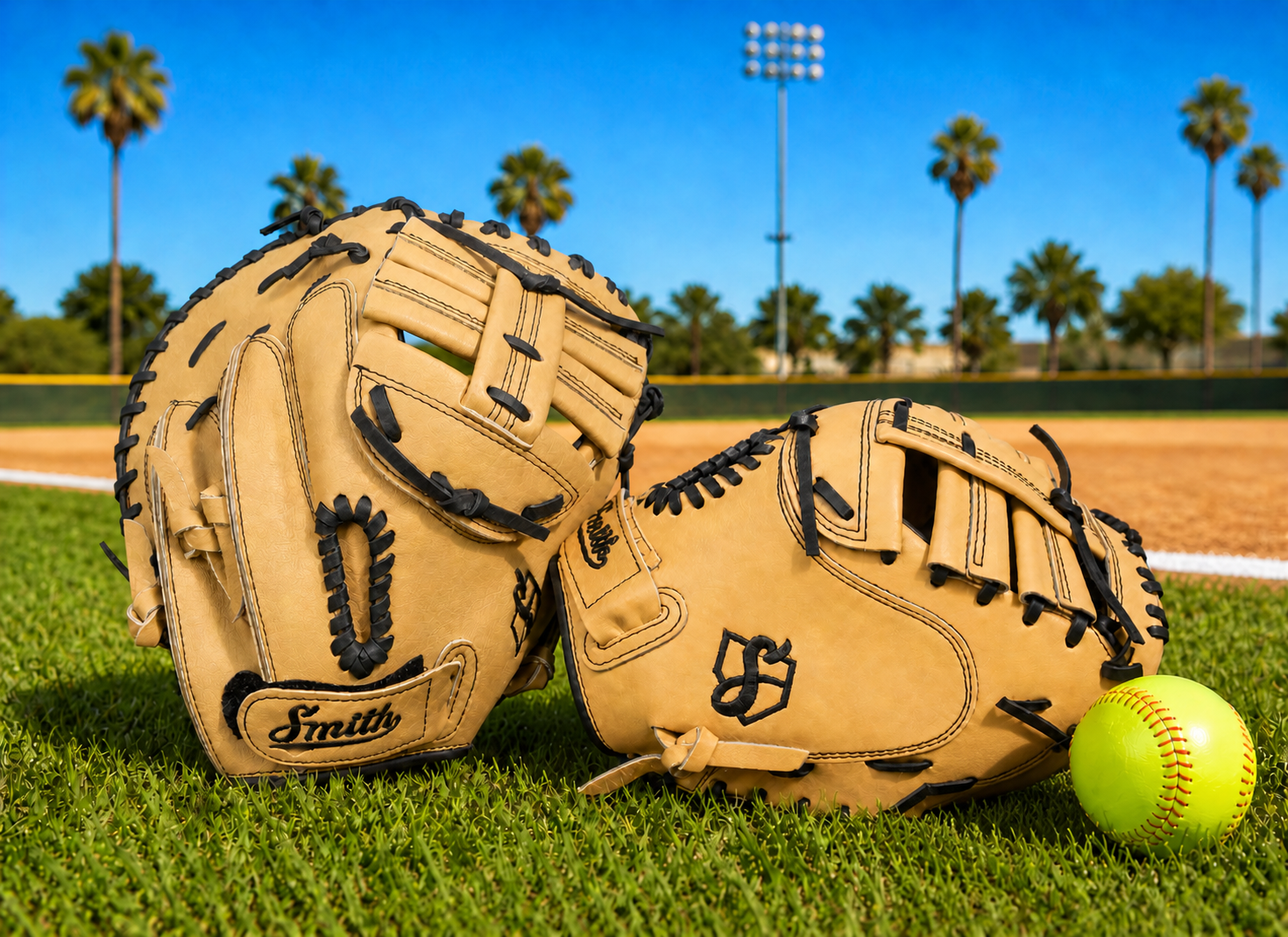 Smith SBCM-Blonde Black (Softball Catchers Glove)