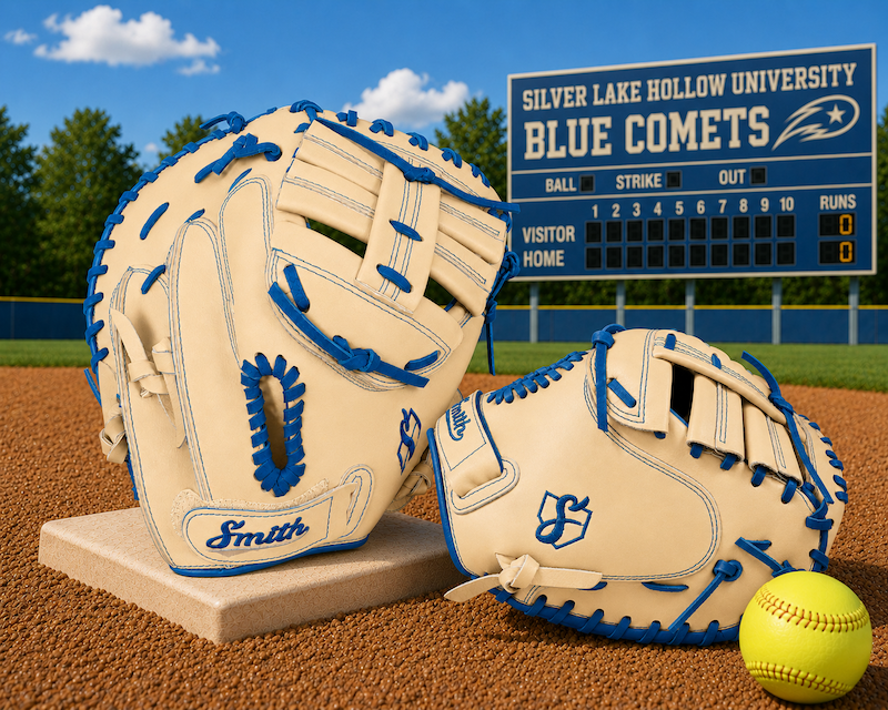 Smith SBCM-Blonde n Blue (Softball Catchers Glove)