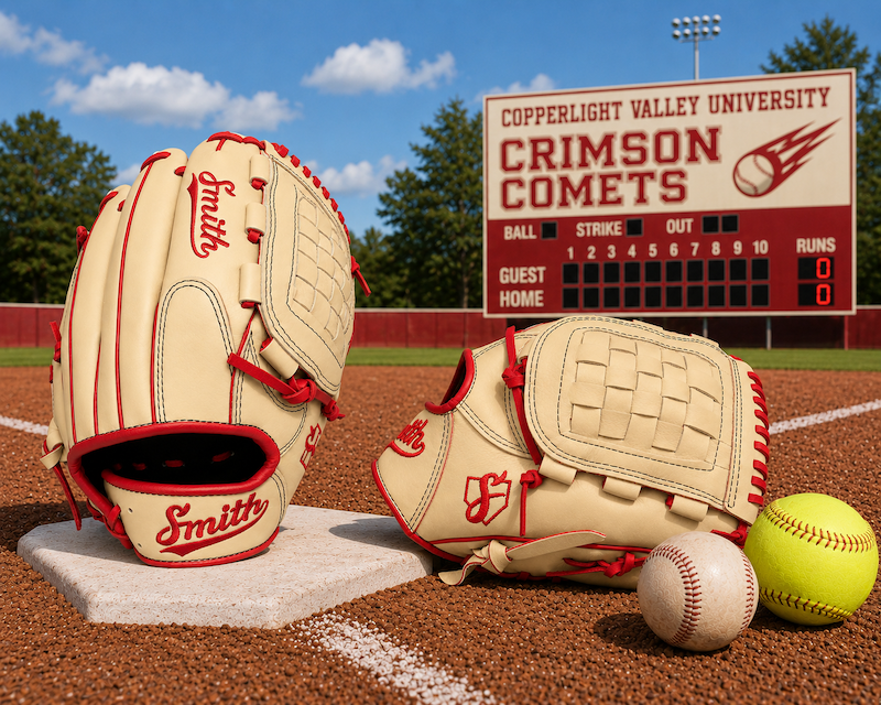 Smith FGBW-Blonde n Red Baseball and Softball Glove