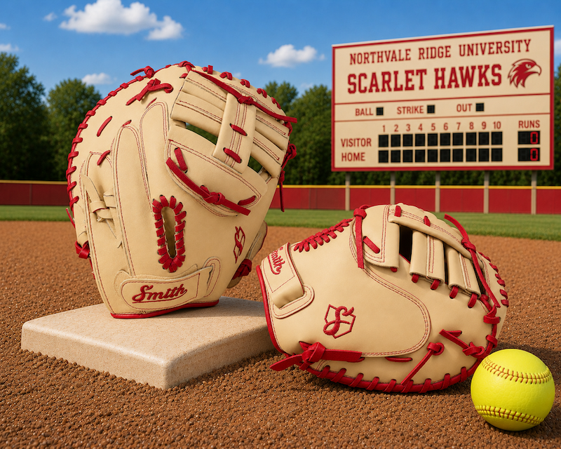 Smith SBCM-Blonde n Red (Softball Catchers Glove)