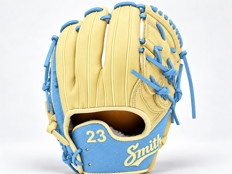 Smith FG2PW-V2-Blonde n Baby Blue Baseball and Softball Glove