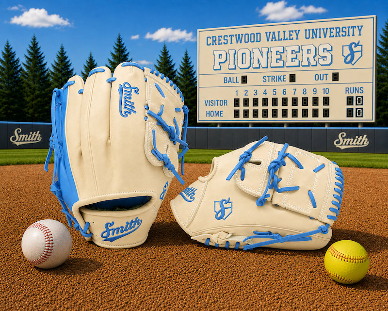 Smith FG2PW-Blonde n Baby Blue Baseball and Softball Glove