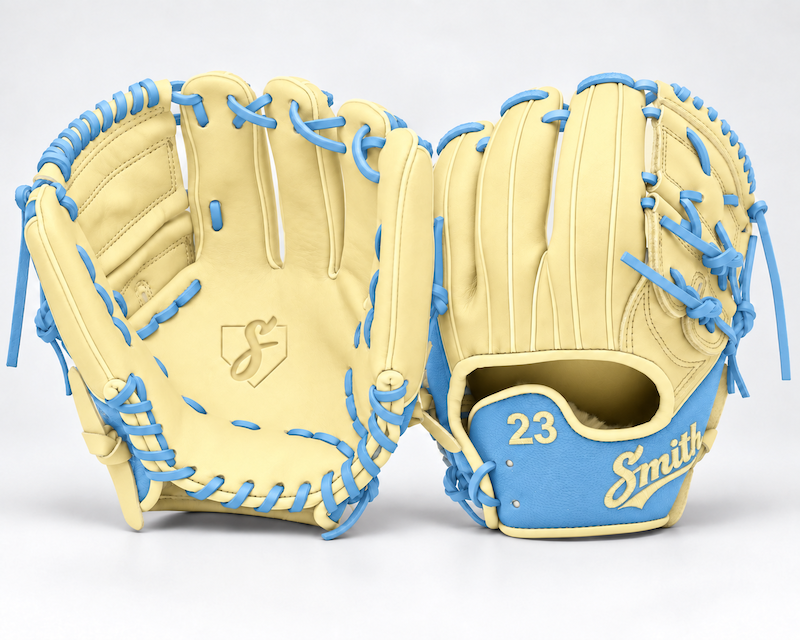 Smith FG2PW-V2-Blonde n Baby Blue Baseball and Softball Glove