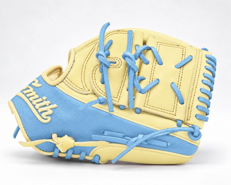 Smith FG2PW-V2-Blonde n Baby Blue Baseball and Softball Glove
