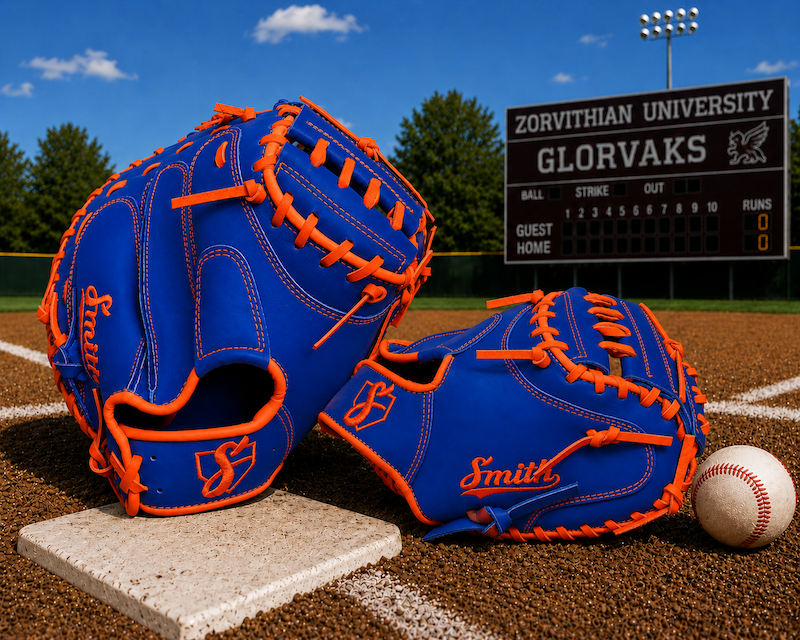 Smith BBCM-Blue n Orange (Baseball Catchers Glove)