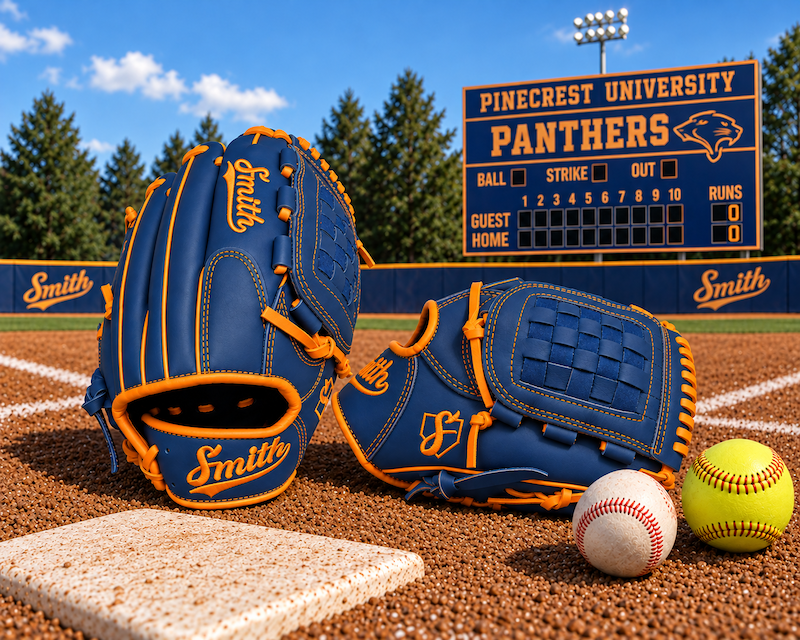 Smith FGBW-Blue n Orange Baseball and Softball Glove