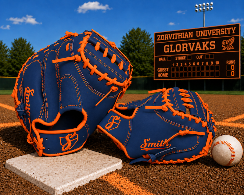 Smith BCM-Blue n Orange (Baseball Catchers Mitt)
