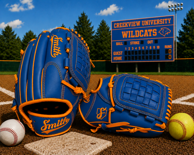 Smith FGBW-Blue n Orange Baseball and Softball Glove