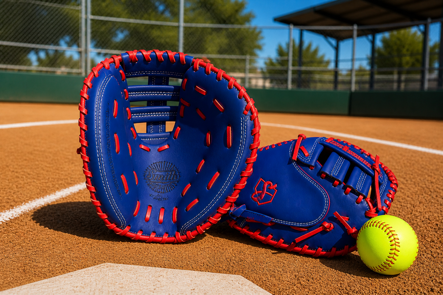Smith SBCM-Blue Red (Softball Catchers Glove)