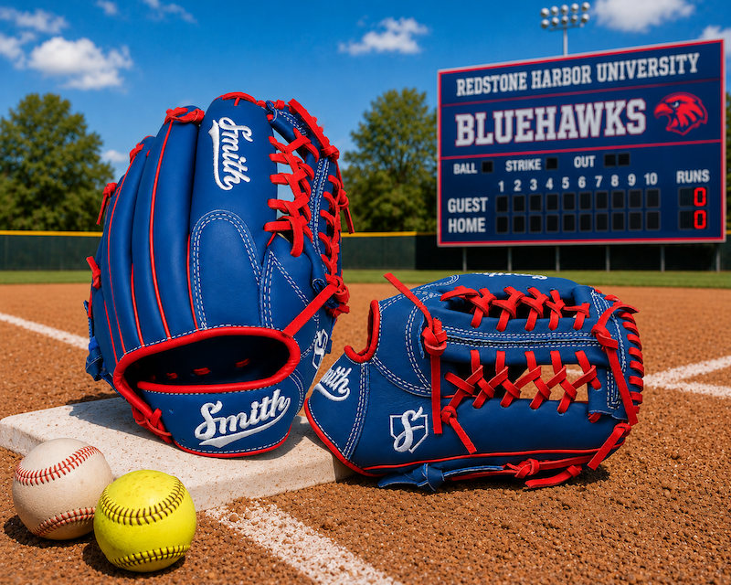 Smith FGNW-Blue Red n White Baseball and Softball Glove