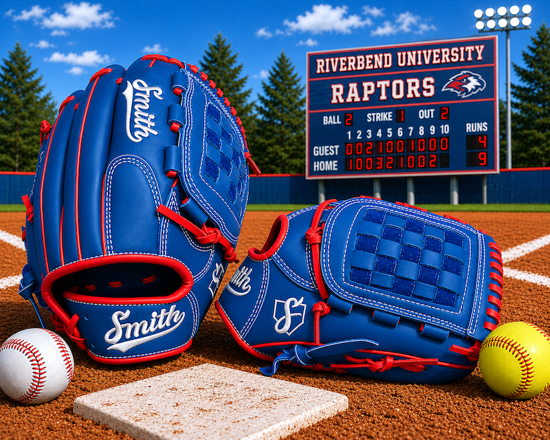 Smith FGBW-Blue Red n White Baseball and Softball Glove