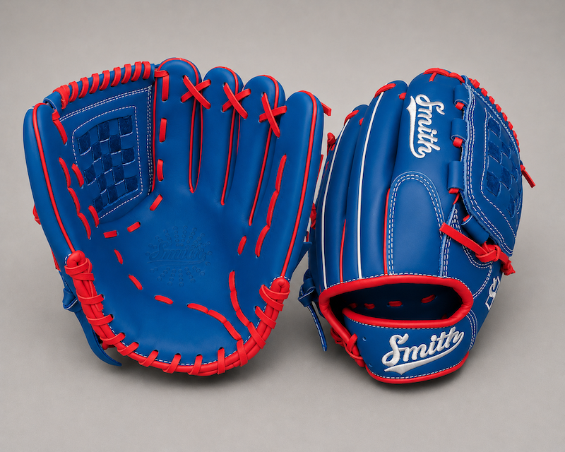 Smith FGBW-Blue Red n White Baseball and Softball Glove