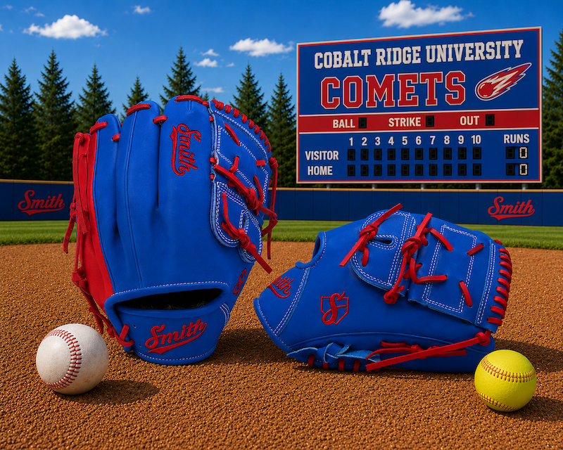 Smith FG2PW-Blue n Red Baseball and Softball Glove