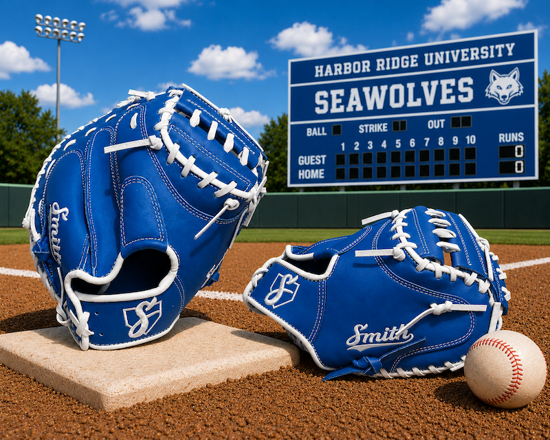 Smith BCM-Blue n White (Baseball Catchers Mitt)