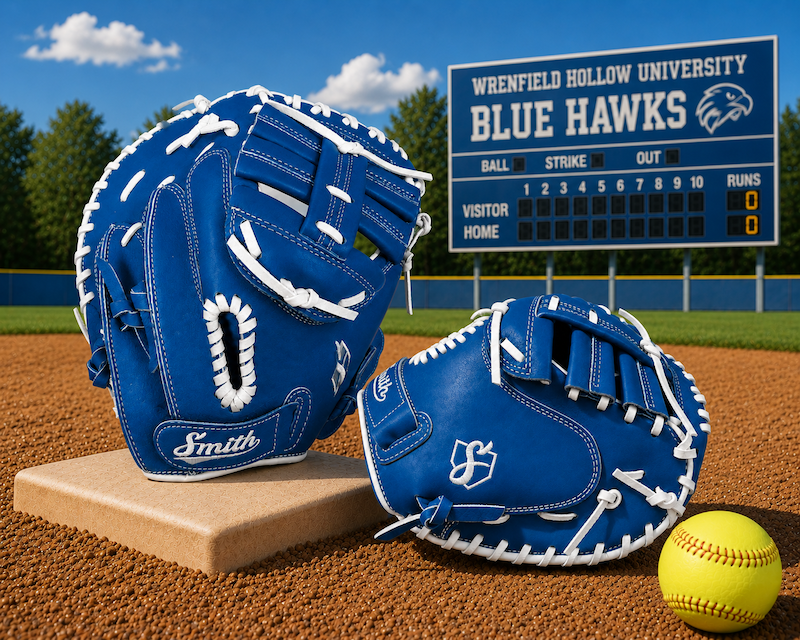 Smith SBCM-Blue n White (Softball Catchers Glove)