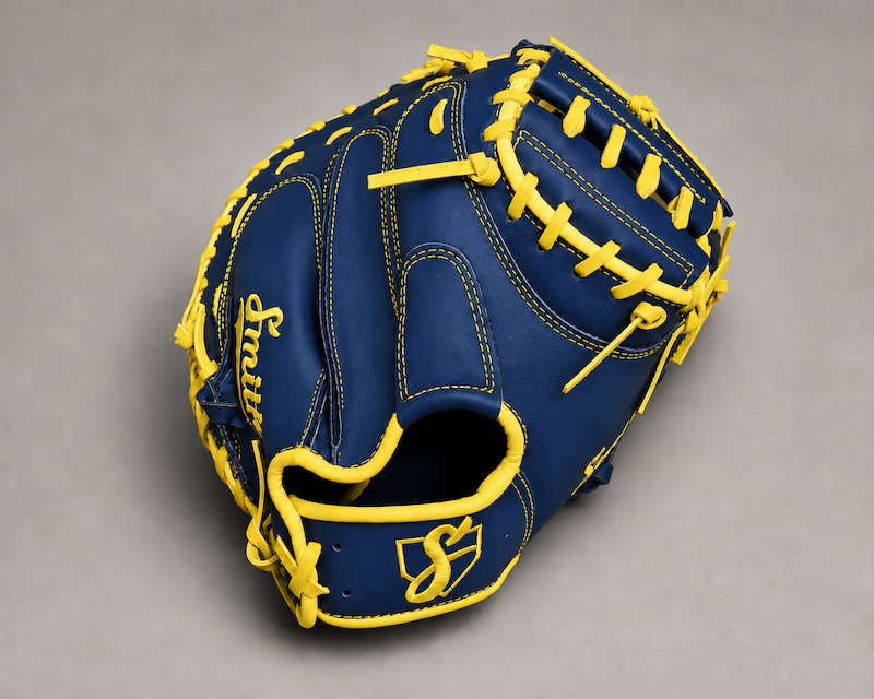 Smith BCM-Blue n Yellow (Baseball Catchers Mitt)