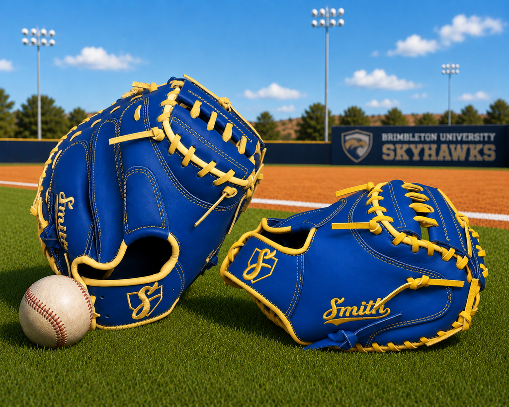 Smith BBCM-Blue n Yellow (Baseball Catchers Glove)