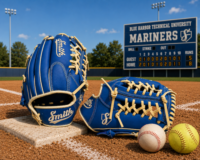 Smith FGNW-Blue n Yellow Baseball and Softball Glove