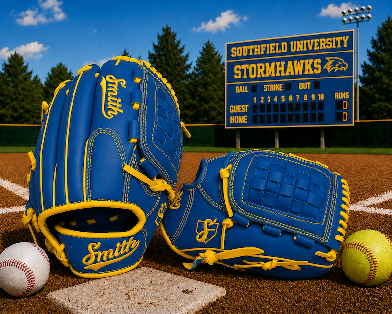 Smith FGBW-Blue n Yellow Baseball and Softball Glove