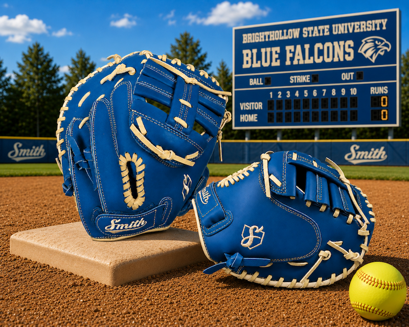 Smith SBCM-Blue n Yellow (Softball Catchers Glove)