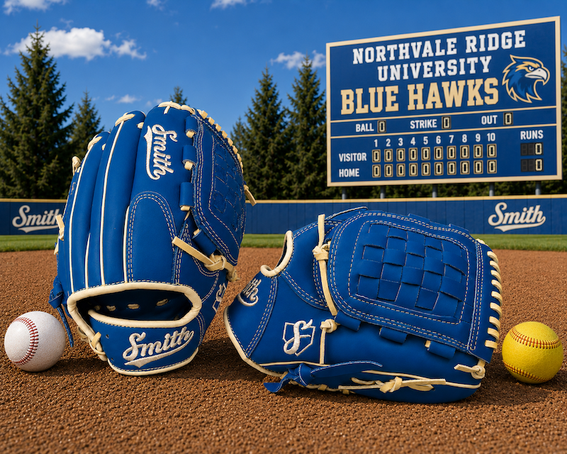 Smith FGBW-Blue n Yellow Baseball and Softball Glove
