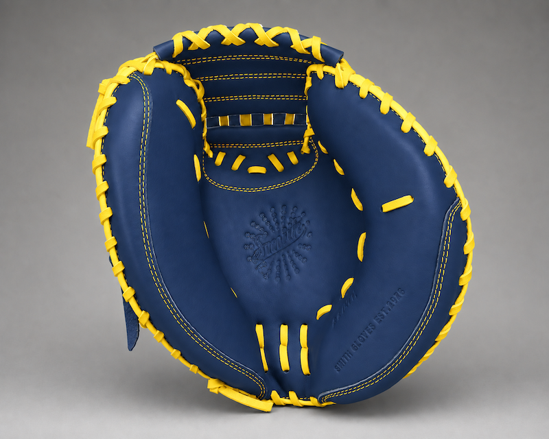 Smith BCM-Blue n Yellow (Baseball Catchers Mitt)