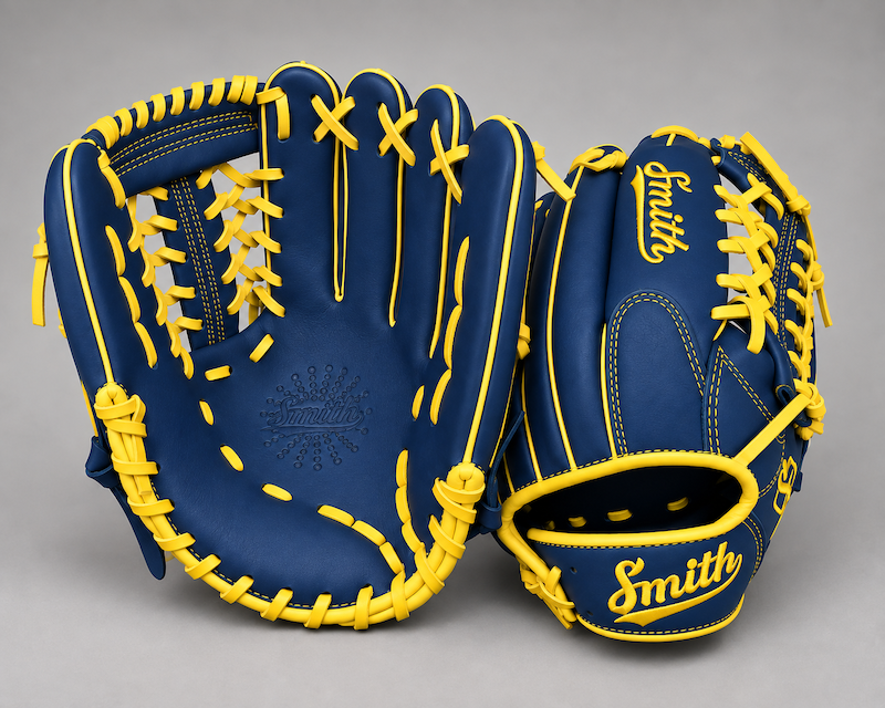 Smith FGNW-Blue n Yellow Baseball and Softball Glove