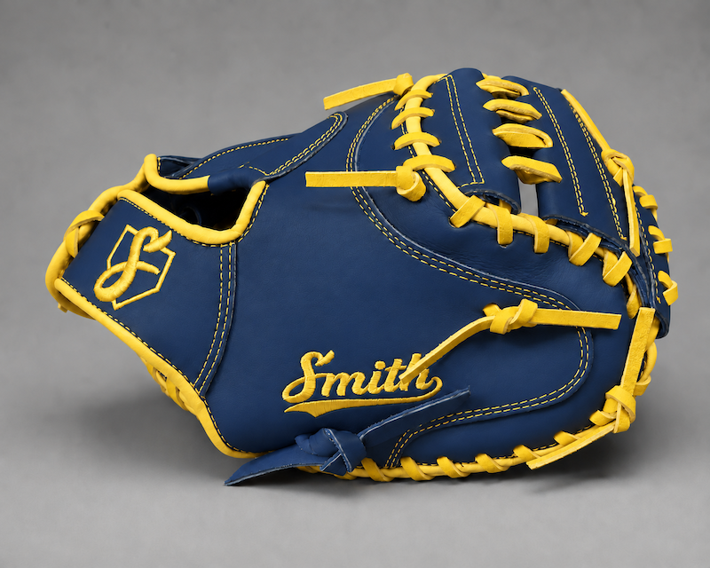 Smith BCM-Blue n Yellow (Baseball Catchers Mitt)