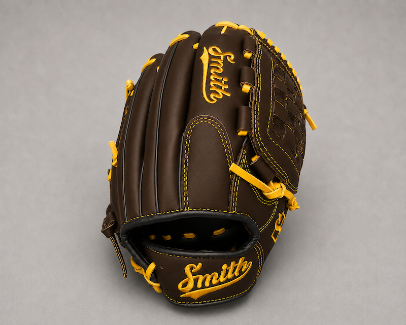 Smith FGBW-Brown Black n Yellow Baseball and Softball Glove