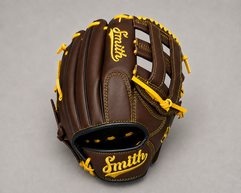 Smith FGHW-Brown Black n Yellow Baseball and Softball Glove