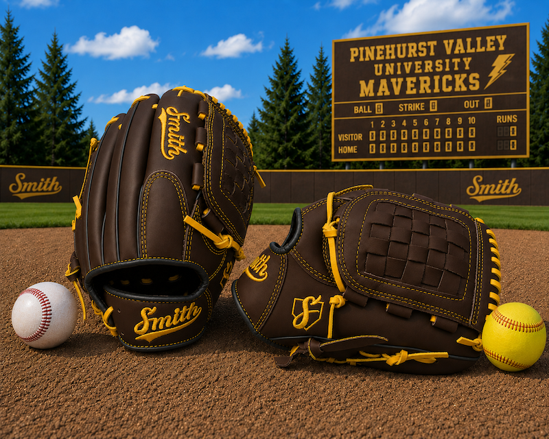 Smith FGBW-Brown Black n Yellow Baseball and Softball Glove