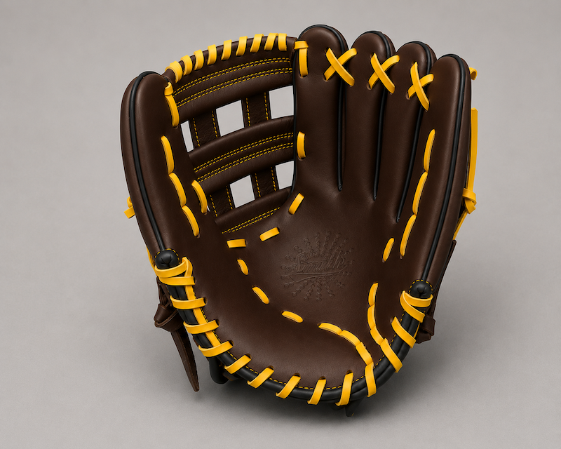 Smith FGHW-Brown Black n Yellow Baseball and Softball Glove