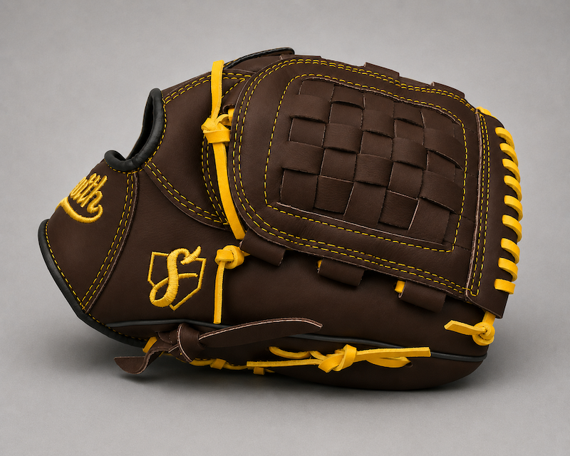 Smith FGBW-Brown Black n Yellow Baseball and Softball Glove
