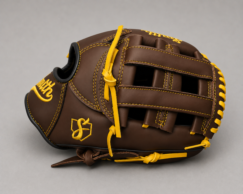 Smith FGHW-Brown Black n Yellow Baseball and Softball Glove