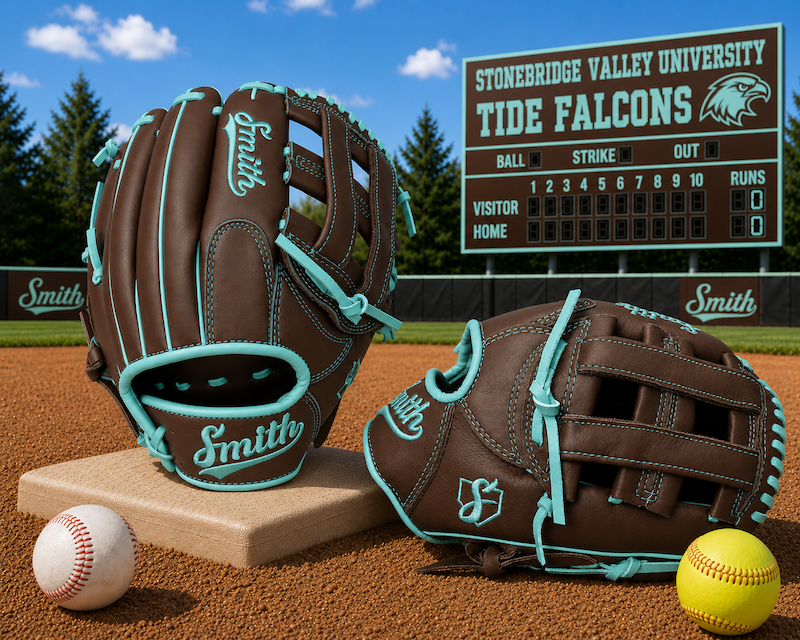 Smith FGHW-Brown n Teal Baseball and Softball Glove