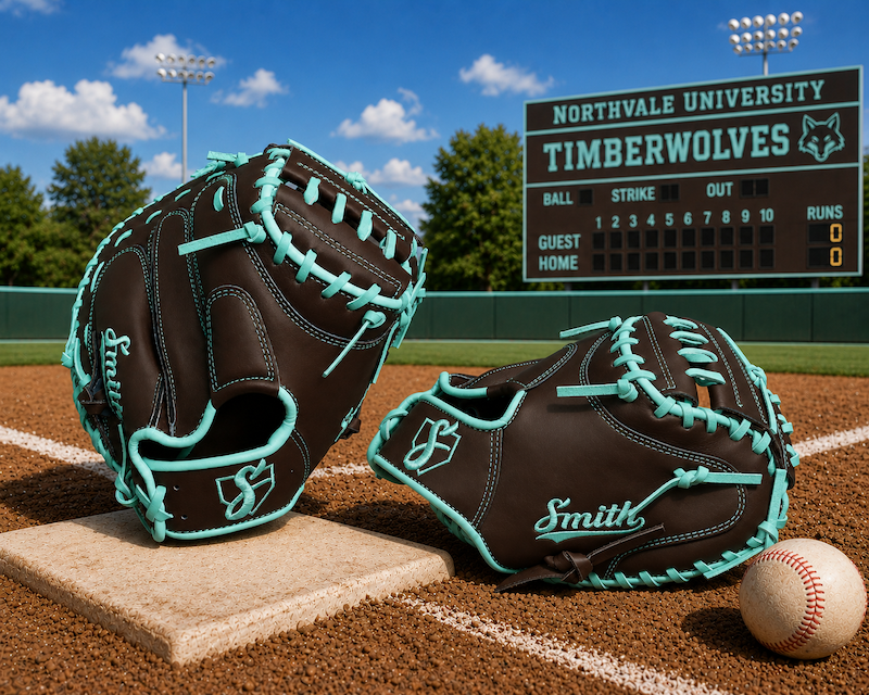 Smith BCM-Brown n Teal (Baseball Catchers Mitt)