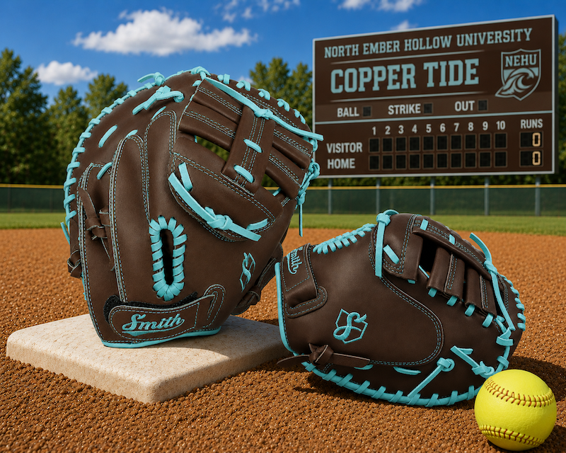 Smith SBCM-Brown n Teal (Softball Catchers Glove)