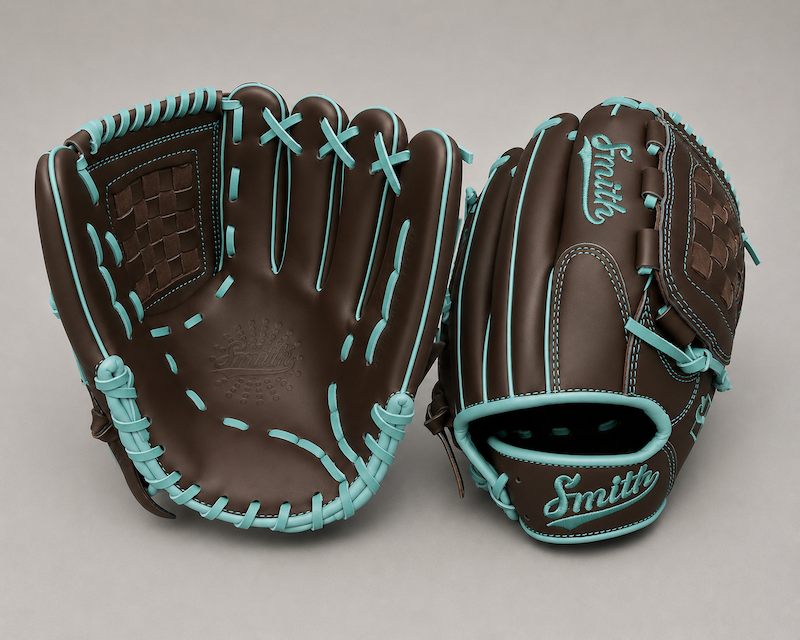 Smith FGBW-Brown n Teal Baseball and Softball Glove