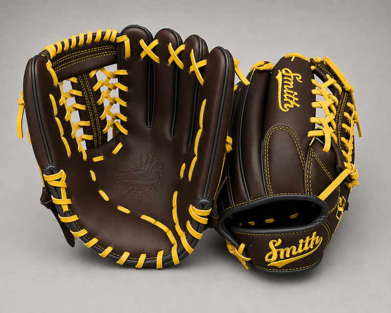 Smith FGNW-Brown Black n Yellow Baseball and Softball Glove