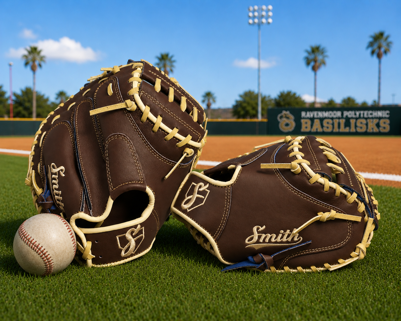 Smith BBCM-Brown Yellow (Baseball Catchers Glove)